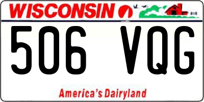 WI license plate 506VQG