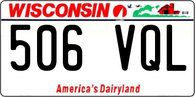WI license plate 506VQL
