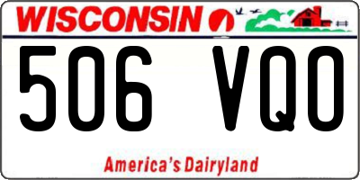 WI license plate 506VQO