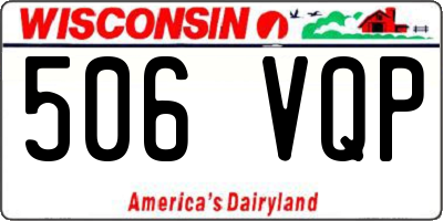 WI license plate 506VQP