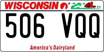 WI license plate 506VQQ