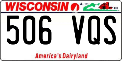 WI license plate 506VQS