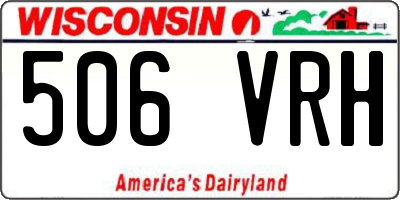 WI license plate 506VRH