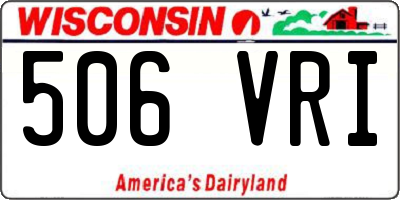 WI license plate 506VRI