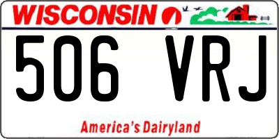 WI license plate 506VRJ