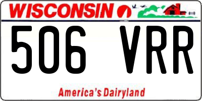 WI license plate 506VRR