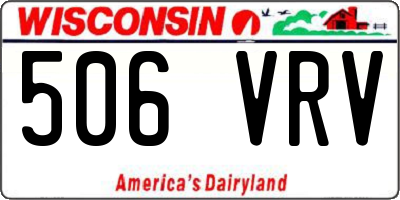 WI license plate 506VRV