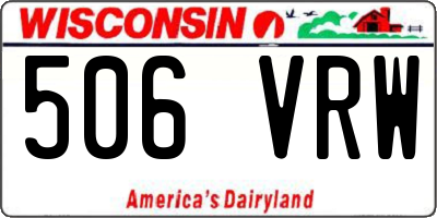 WI license plate 506VRW