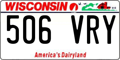 WI license plate 506VRY