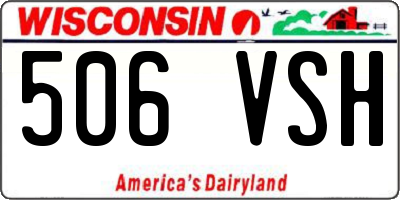 WI license plate 506VSH