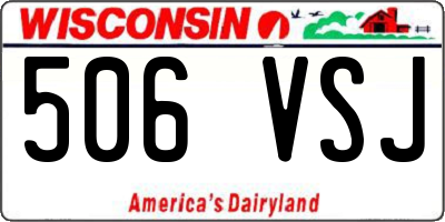 WI license plate 506VSJ