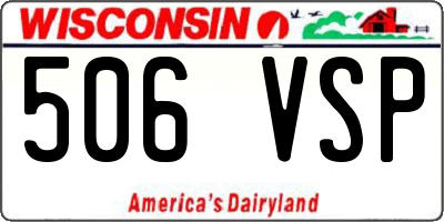 WI license plate 506VSP