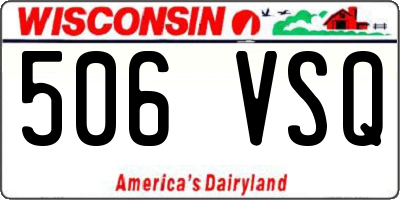 WI license plate 506VSQ