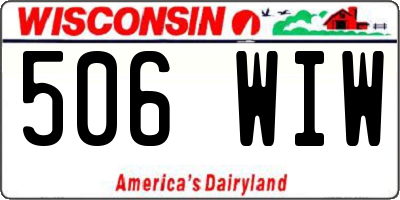 WI license plate 506WIW