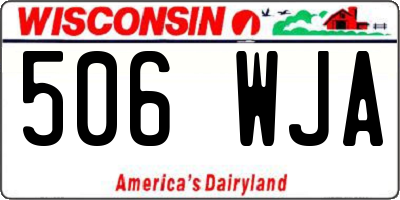 WI license plate 506WJA