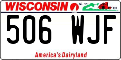 WI license plate 506WJF