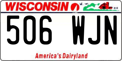 WI license plate 506WJN