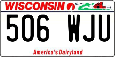 WI license plate 506WJU