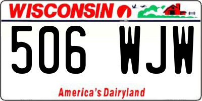 WI license plate 506WJW