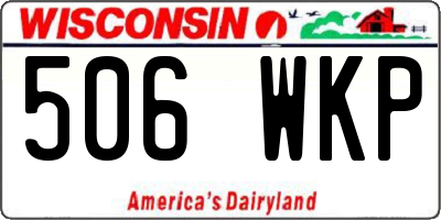 WI license plate 506WKP