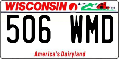 WI license plate 506WMD