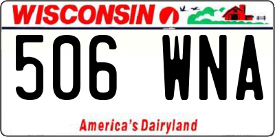 WI license plate 506WNA