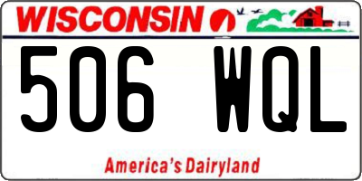 WI license plate 506WQL