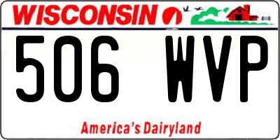 WI license plate 506WVP