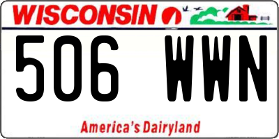 WI license plate 506WWN
