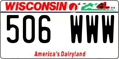 WI license plate 506WWW