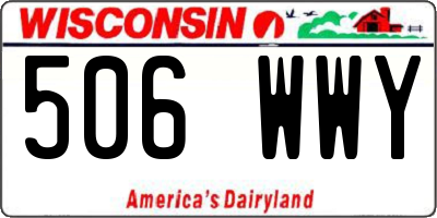 WI license plate 506WWY
