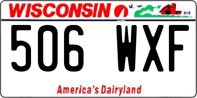 WI license plate 506WXF