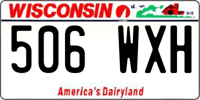 WI license plate 506WXH