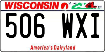 WI license plate 506WXI