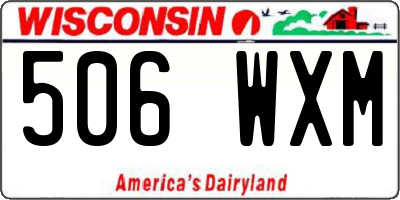 WI license plate 506WXM