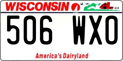 WI license plate 506WXO