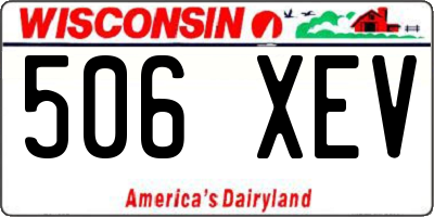 WI license plate 506XEV