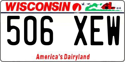 WI license plate 506XEW