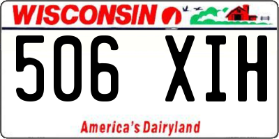 WI license plate 506XIH