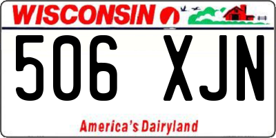 WI license plate 506XJN