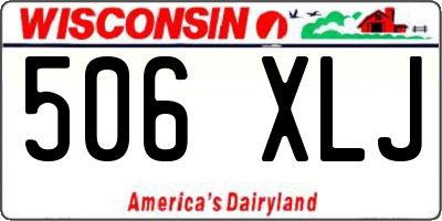 WI license plate 506XLJ
