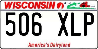 WI license plate 506XLP