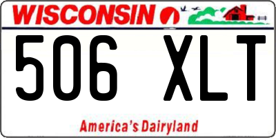 WI license plate 506XLT