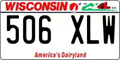 WI license plate 506XLW