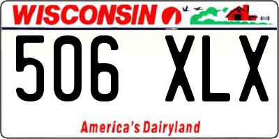 WI license plate 506XLX