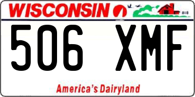 WI license plate 506XMF