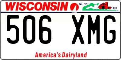 WI license plate 506XMG