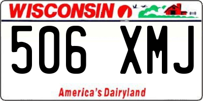 WI license plate 506XMJ