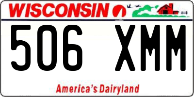 WI license plate 506XMM