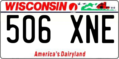 WI license plate 506XNE